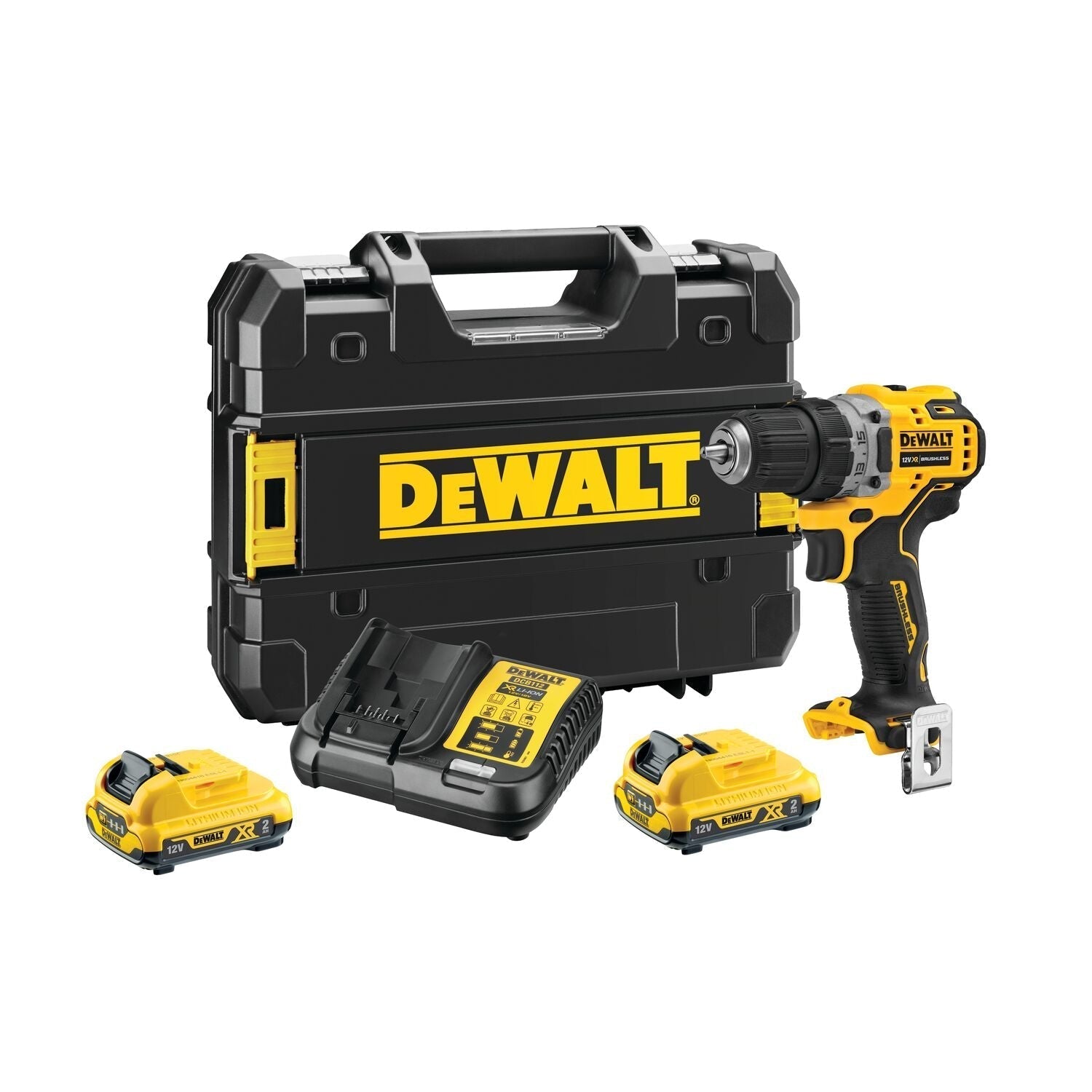 DeWALT DCD701D2 Compacte accu schroefboormachine 12V XR 2.0Ah in TSTAK afbeelding
