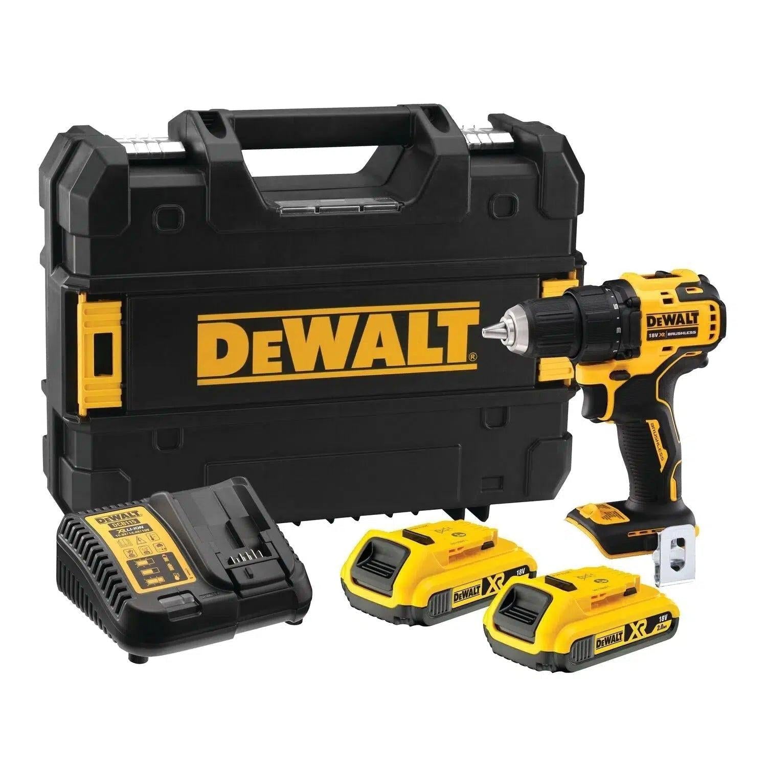 DeWALT DCD708D2T Compacte accu schroefboormachine 18V XR 2.0Ah in TSTAK
