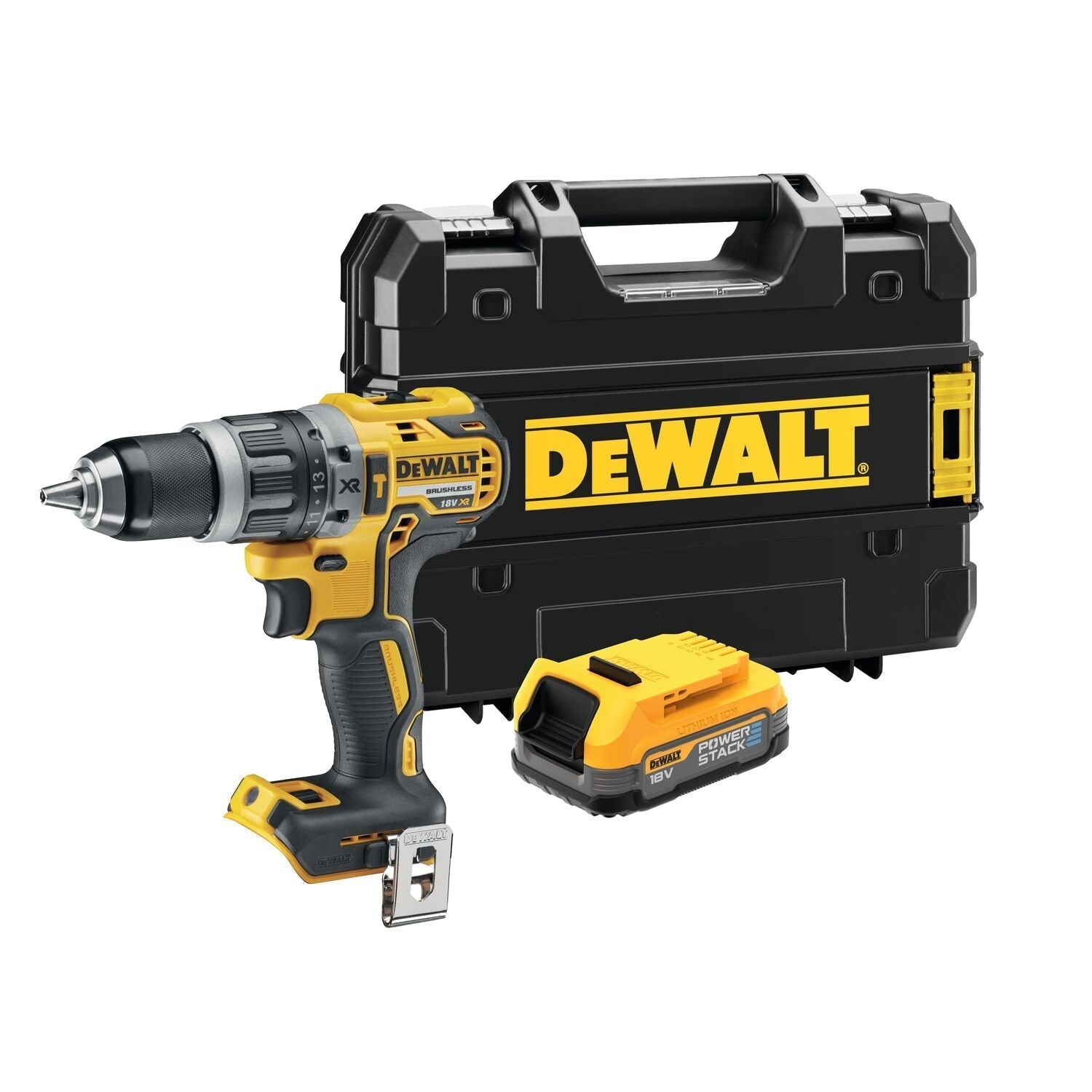 DeWALT DCD796E1T Accu klop-/schroefboormachine 18V XR POWERSTACK in TSTAK afbeelding 1