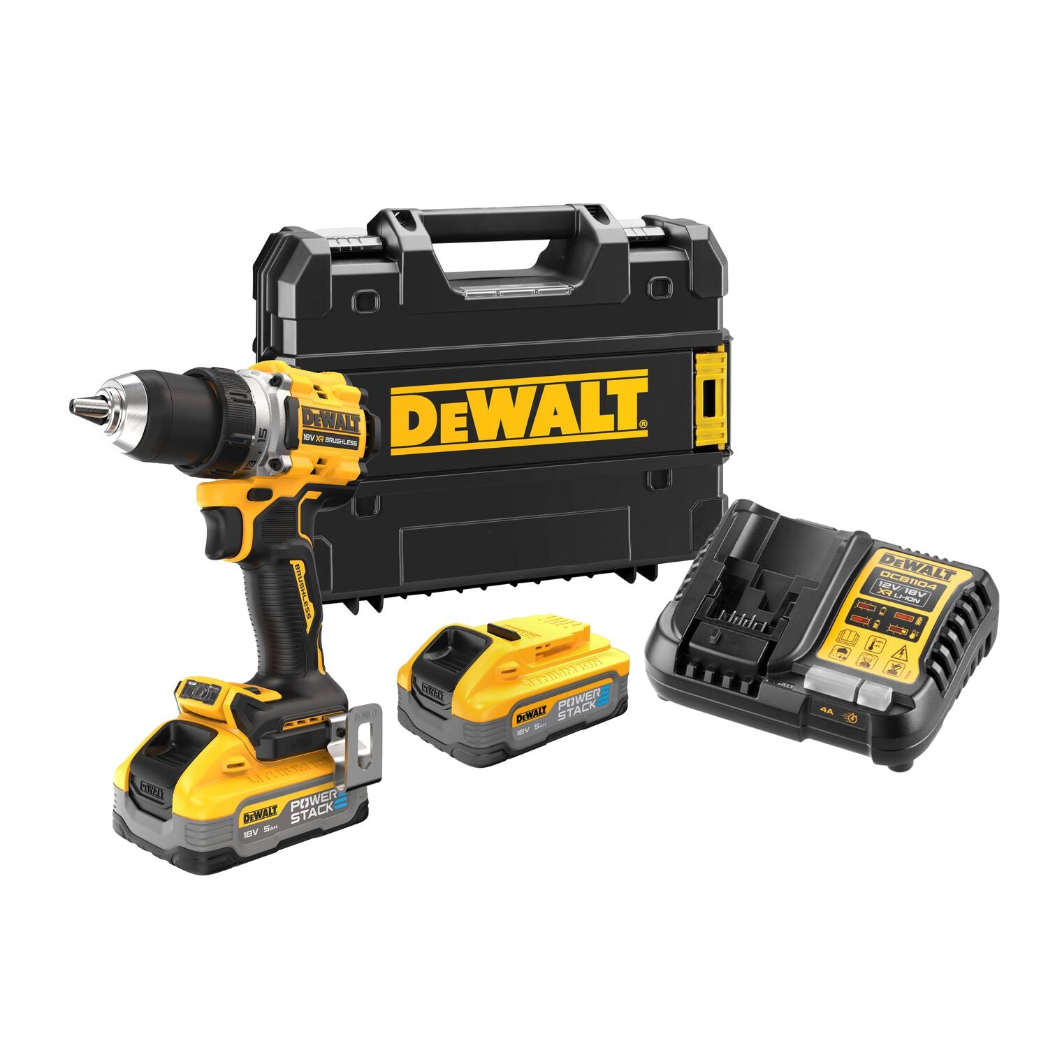 DeWALT DCD800H2T Compacte accu schroefboormachine 18V XR 5.0Ah POWERSTACK in TSTAK