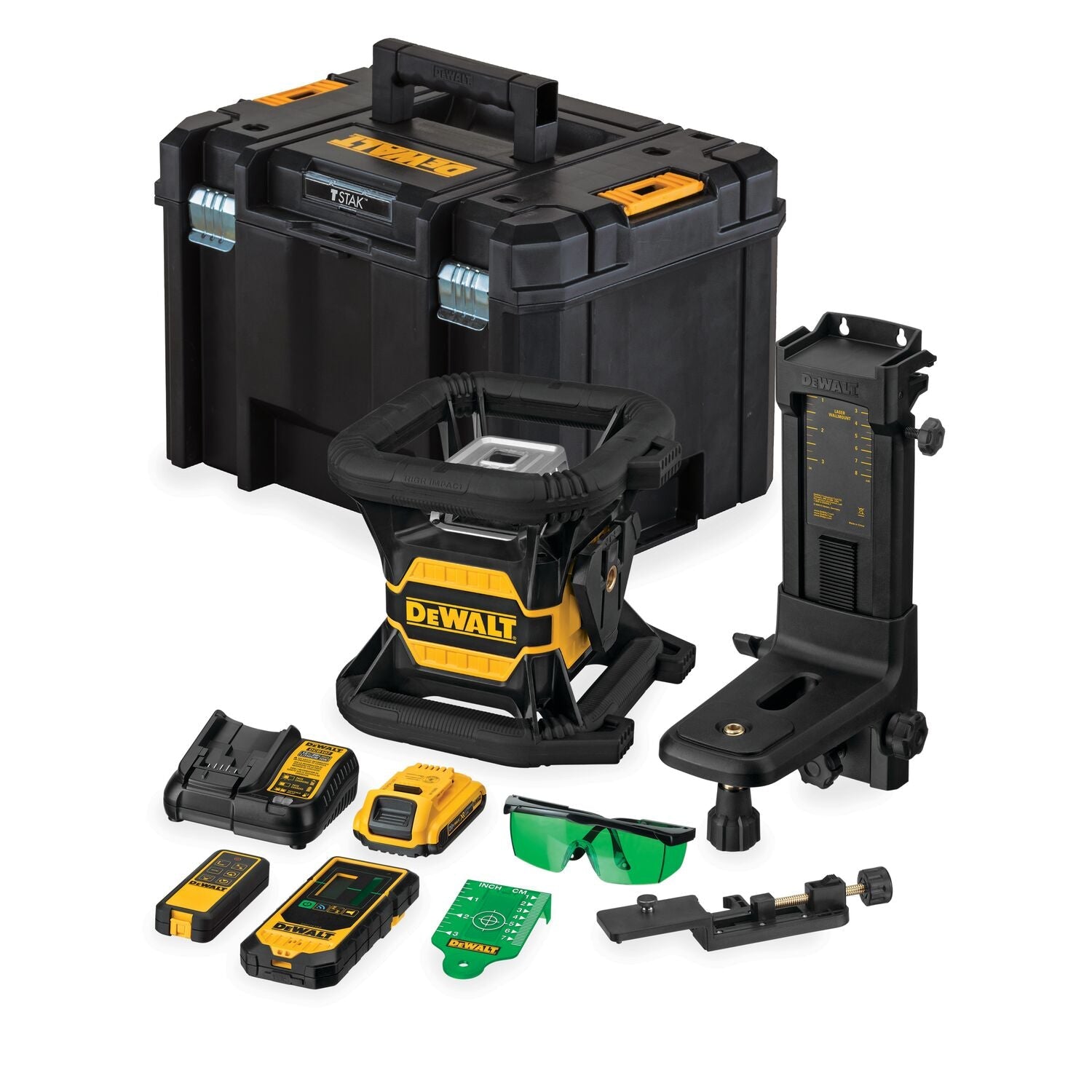 DeWALT DCE080D1GS Roterende laser 600m Bluetooth groen 18V XR 2.0Ah in TSTAK