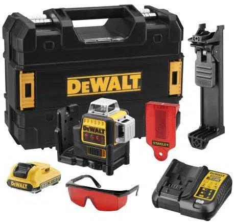 DeWALT DCE089D1R Zelfnivellerende kruislijnlaser rood 12V XR 2.0Ah in TSTAK