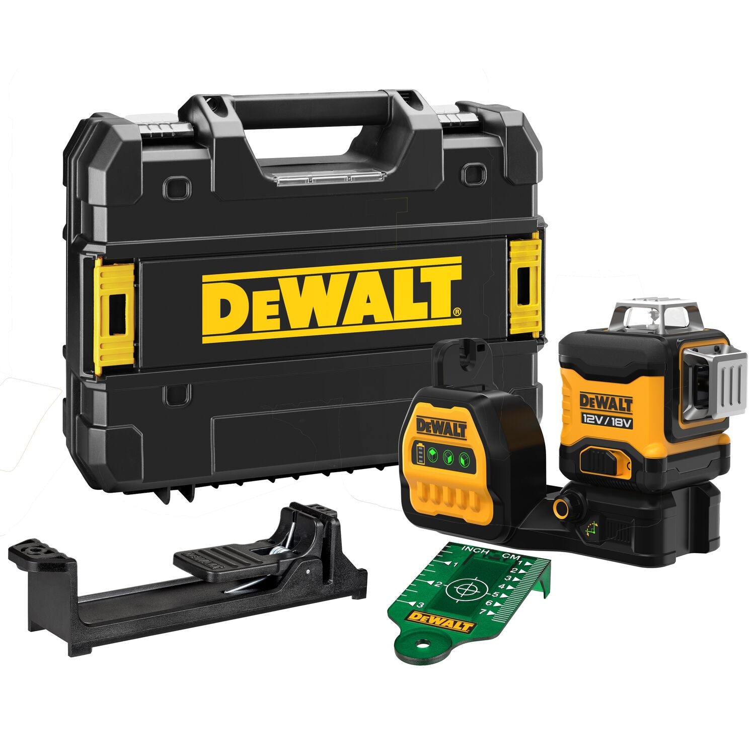 DeWALT DCE089NG18 Accu kruislijnlaser groen 3x360° 12V/18V XR Basic Body in TSTAK