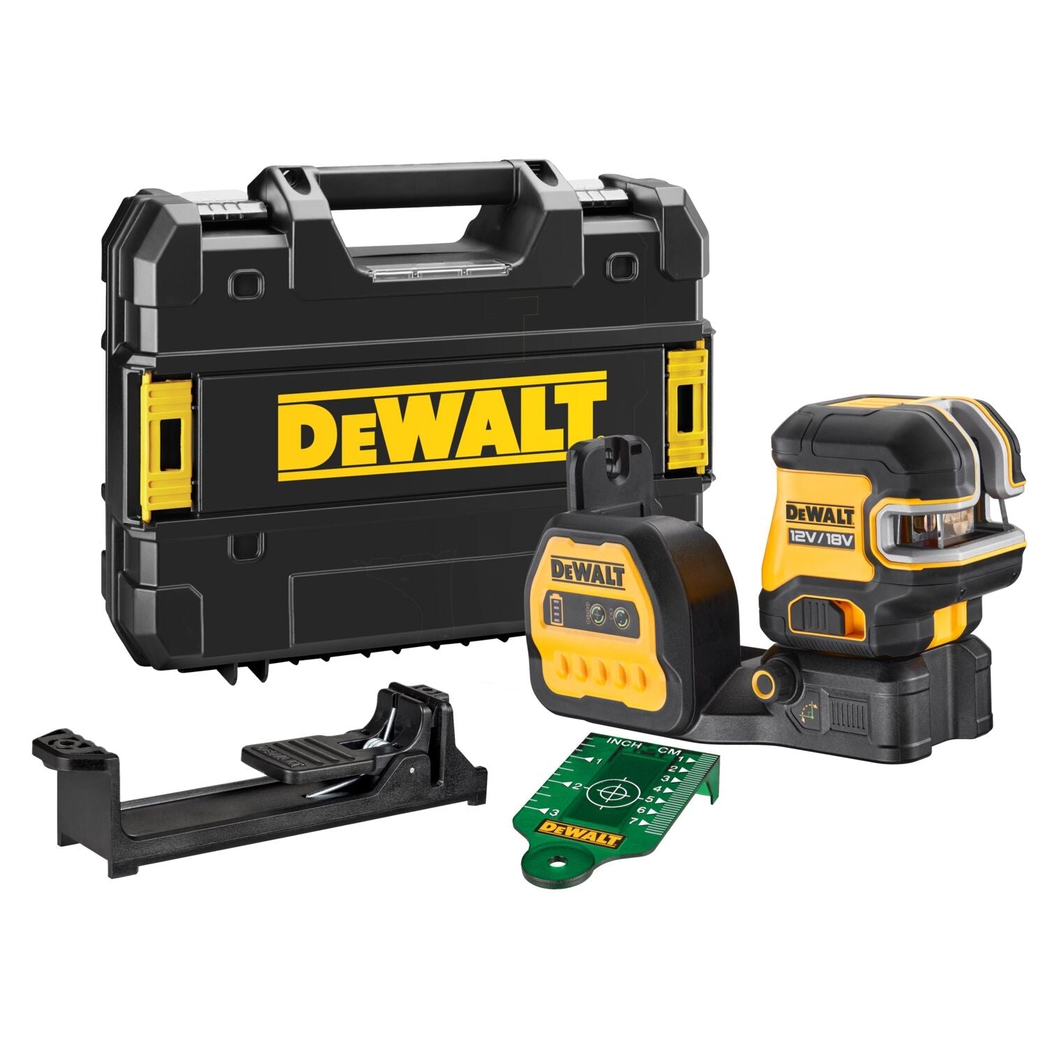 DeWALT DCE825NG18 Zelfnivellerende 5-punt + kruislijnlaser groen 12V/18V XR Basic Body in TSTAK