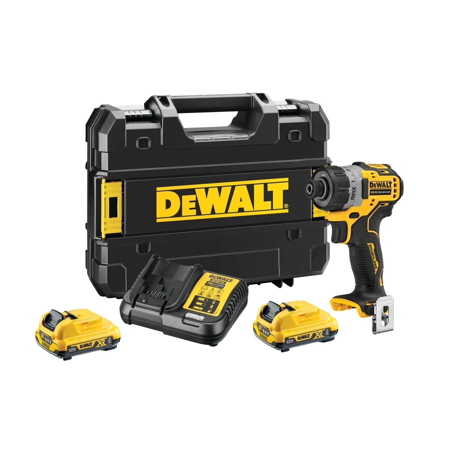 DeWALT DCF601D2 Accu schroefmachine 1/4" 12V XR 2.0Ah in TSTAK afbeelding