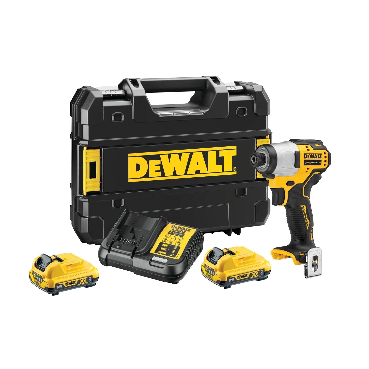 DeWALT DCF801D2 Accu slagschroevendraaier 163Nm 12V XR 2.0Ah in TSTAK afbeelding
