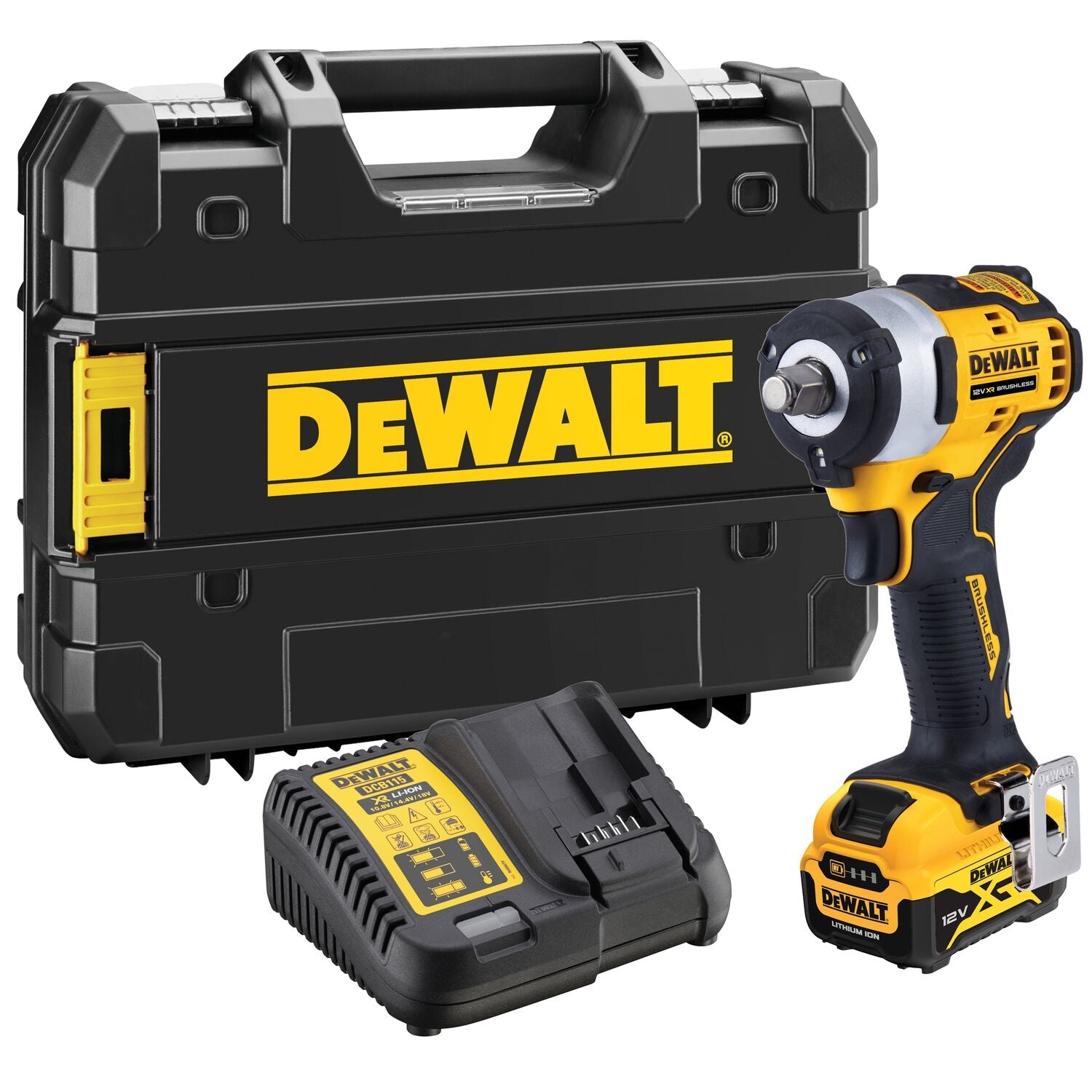 DeWALT DCF901P1 Accu slagmoersleutel 340Nm 1/2" frictiering 12V XR 5.0Ah in koffer