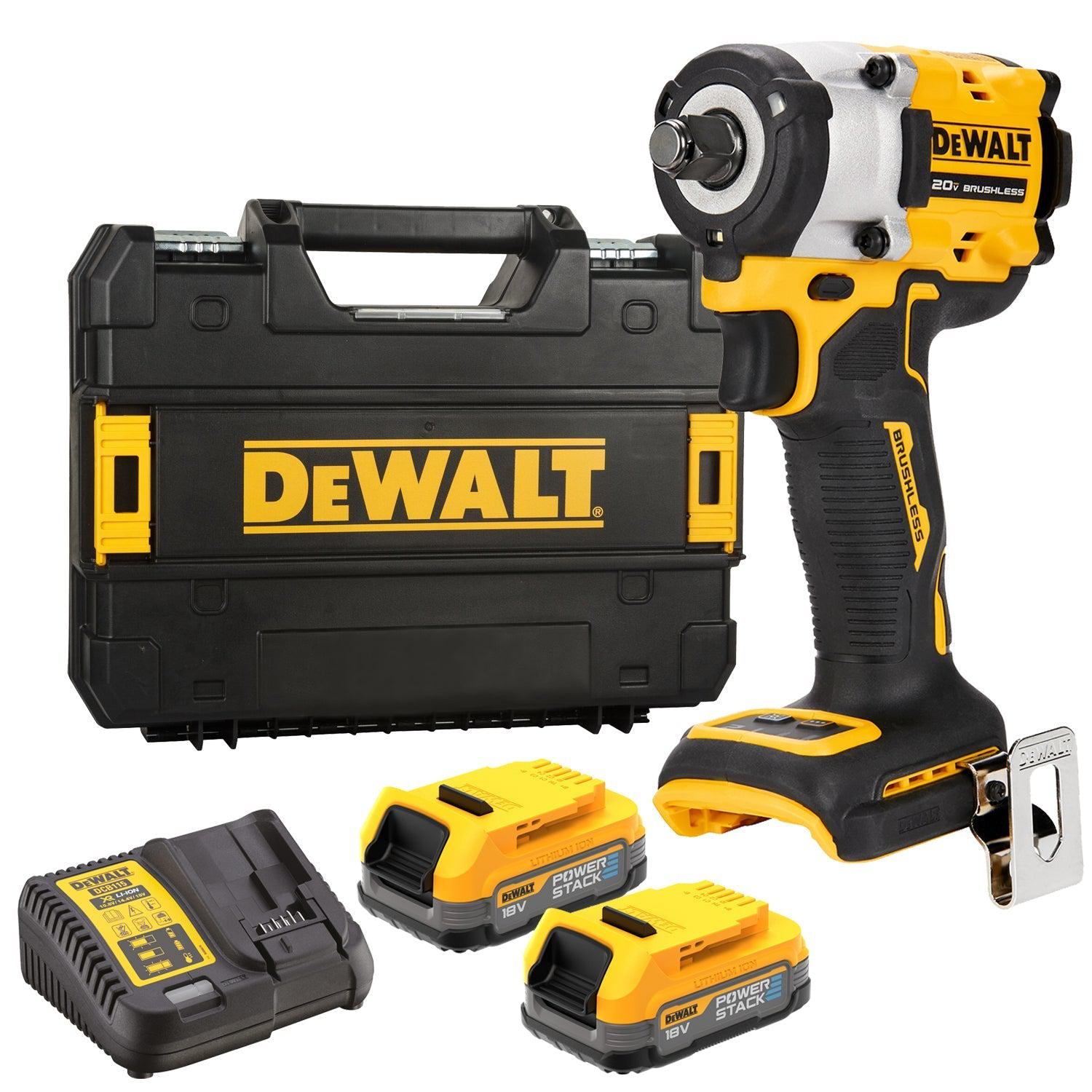 DeWALT DCF921E2T Accu slagmoersleutel 406Nm 1/2" frictiering 18V XR 1.7Ah POWERSTACK in TSTAK afbeelding 1