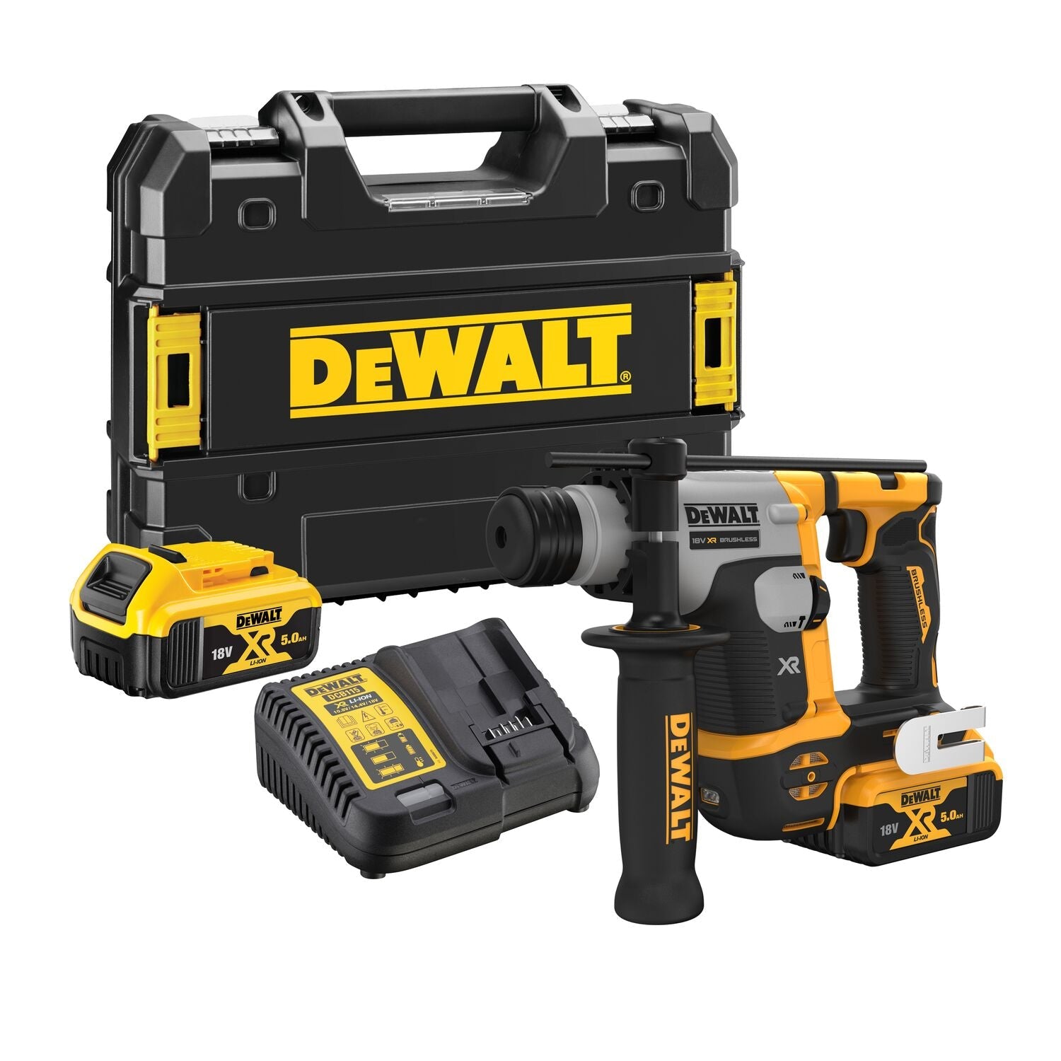 DeWALT DCH172P2 Accu boorhamer SDS-Plus 1,4J 18V XR 5.0Ah in TSTAK