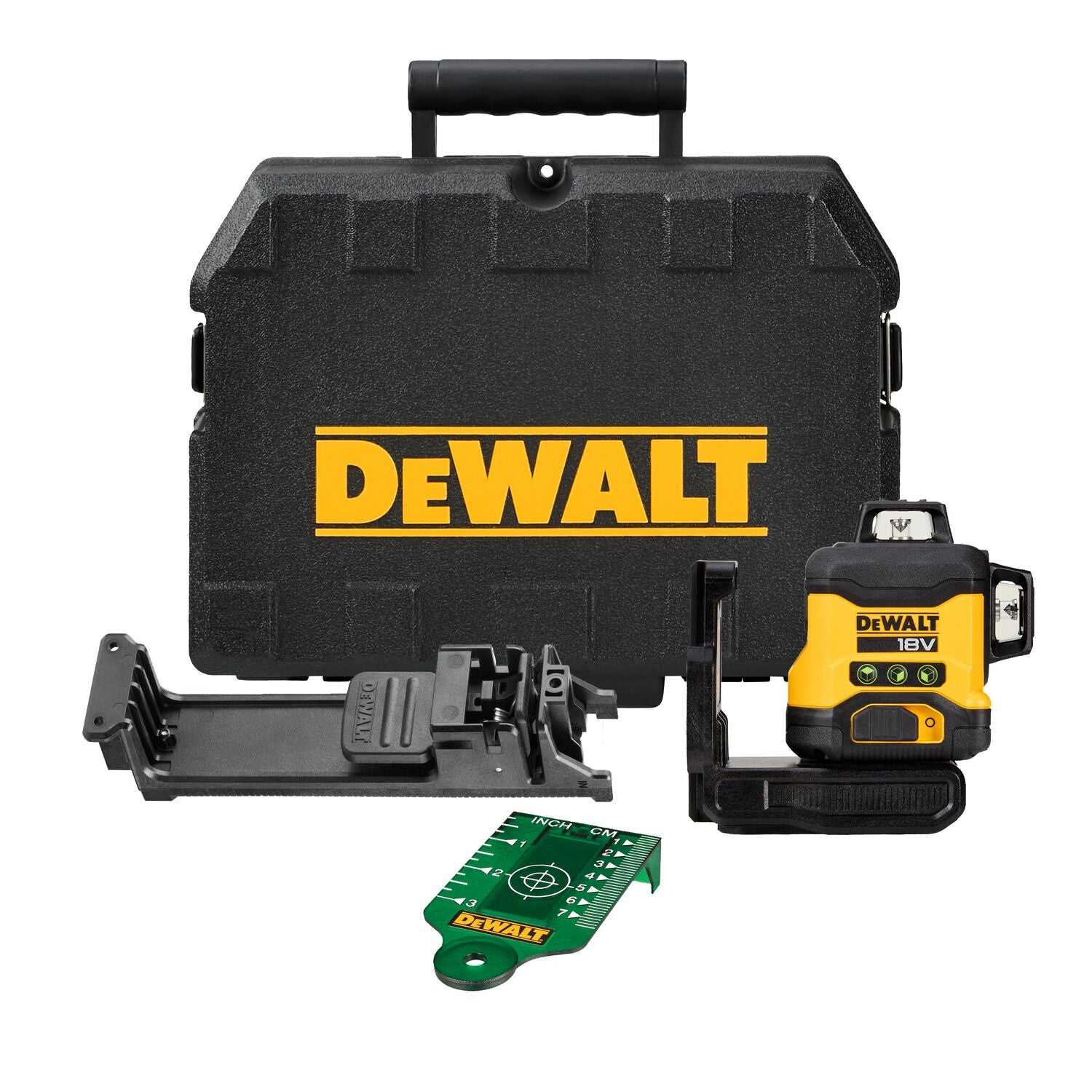 DeWALT DCLE34031N 3x360° Compacte kruislijnlaser groen 18V XR Basic Body in koffer