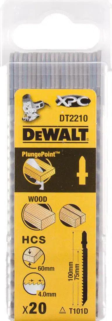 DeWALT DT2210 T 101 D Decoupeerzaagblad voor Hout VE=20