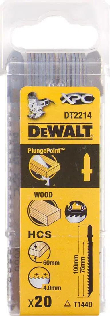 DeWALT DT2214 T 144 D Decoupeerzaagblad voor Hout VE=20