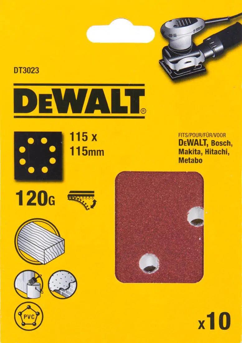 DeWALT DT3023 P120 Schuurpapier 1/4 Velcro VE=10