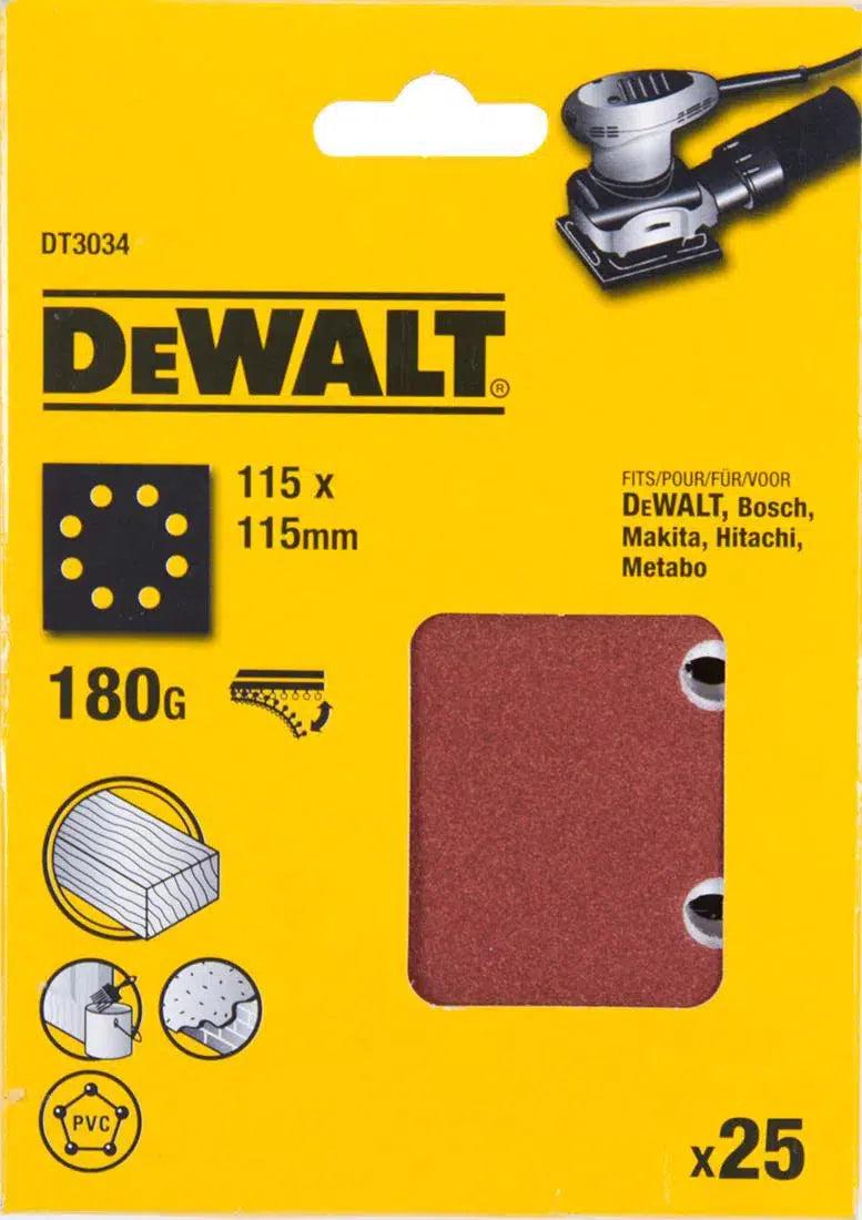 DeWALT DT3034 P180 Schuurpapier 1/4 Velcro VE=25