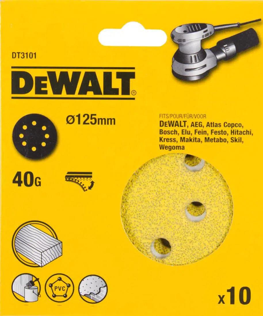 DeWALT DT3101 P40 Schuurschijf 125mm VE=10