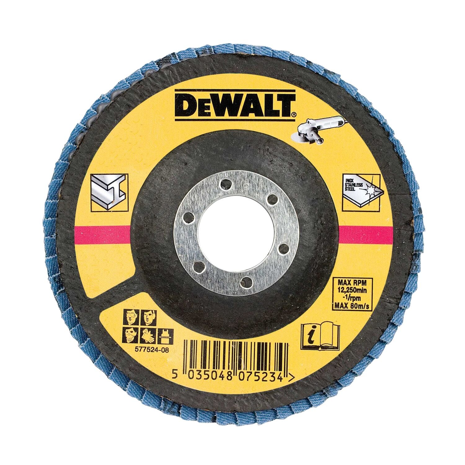 DeWALT DT3267 Lamellenschijf gebogen 125mm K80 afbeelding 1