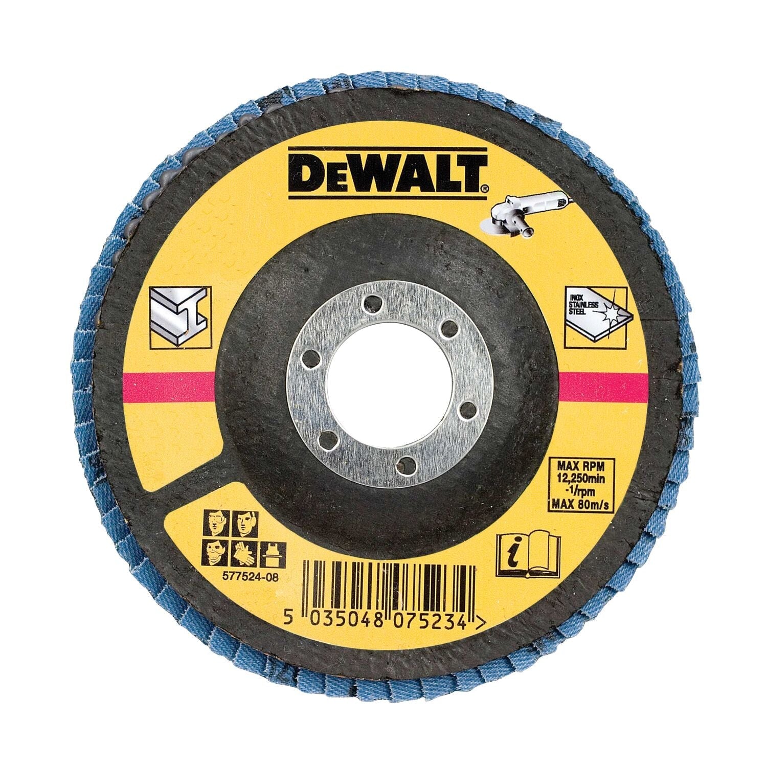 DeWALT DT3266 Lamellenschijf gebogen 125mm K60 afbeelding 1