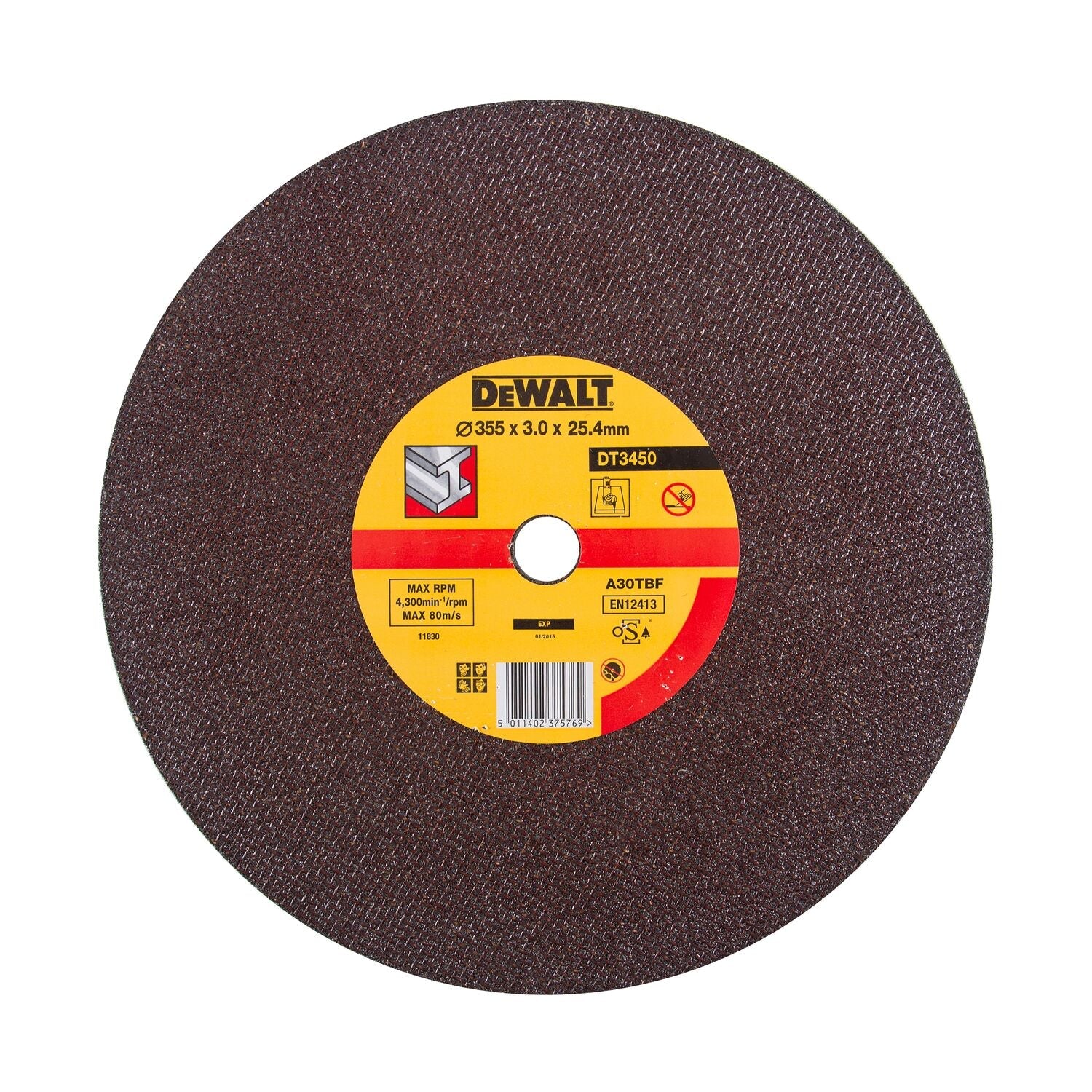 DeWALT DT3450 Doorslijpschijf voor Metaalzaag 355mm