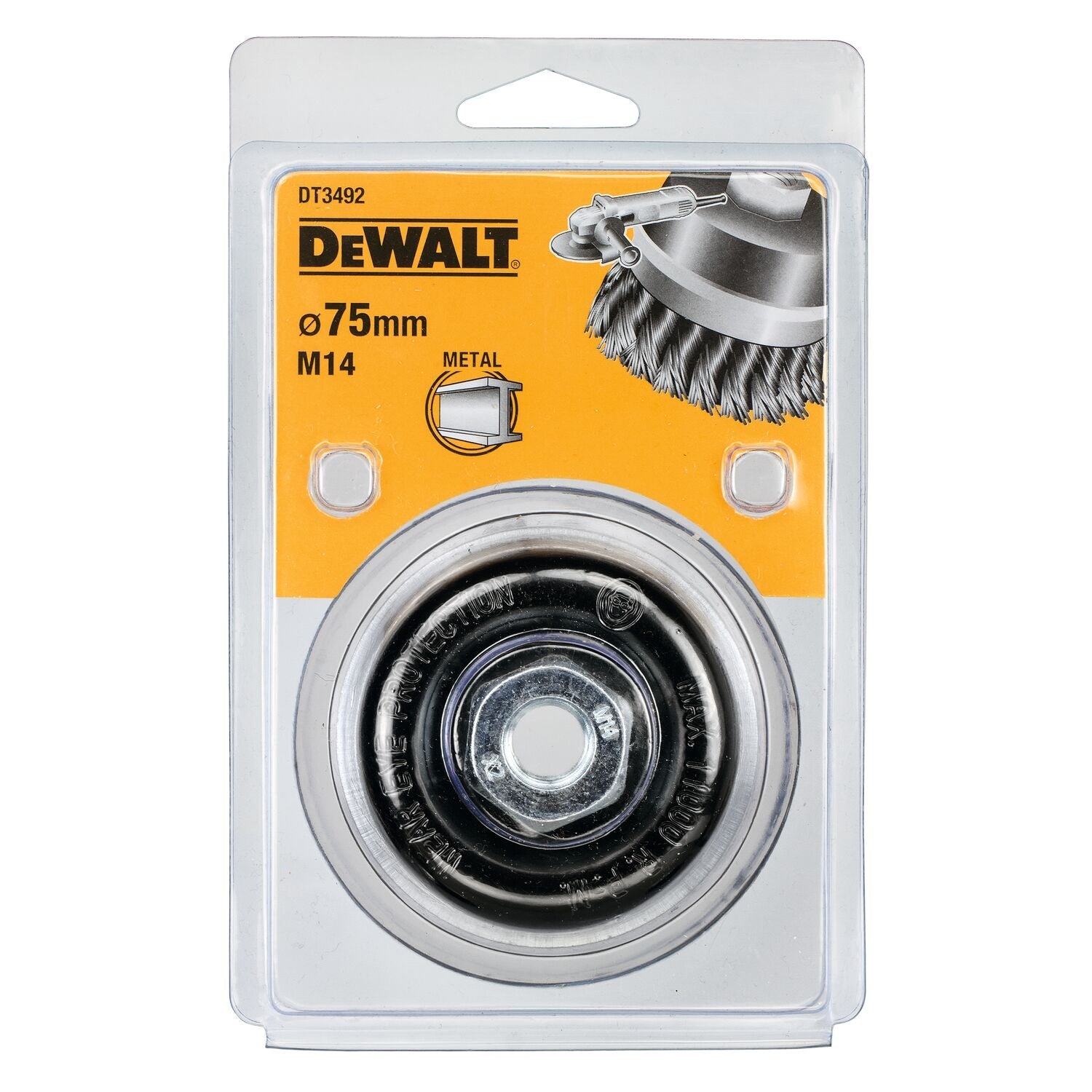 DeWALT DT3492 Komborstel getordeerd 75x22mm afbeelding 1