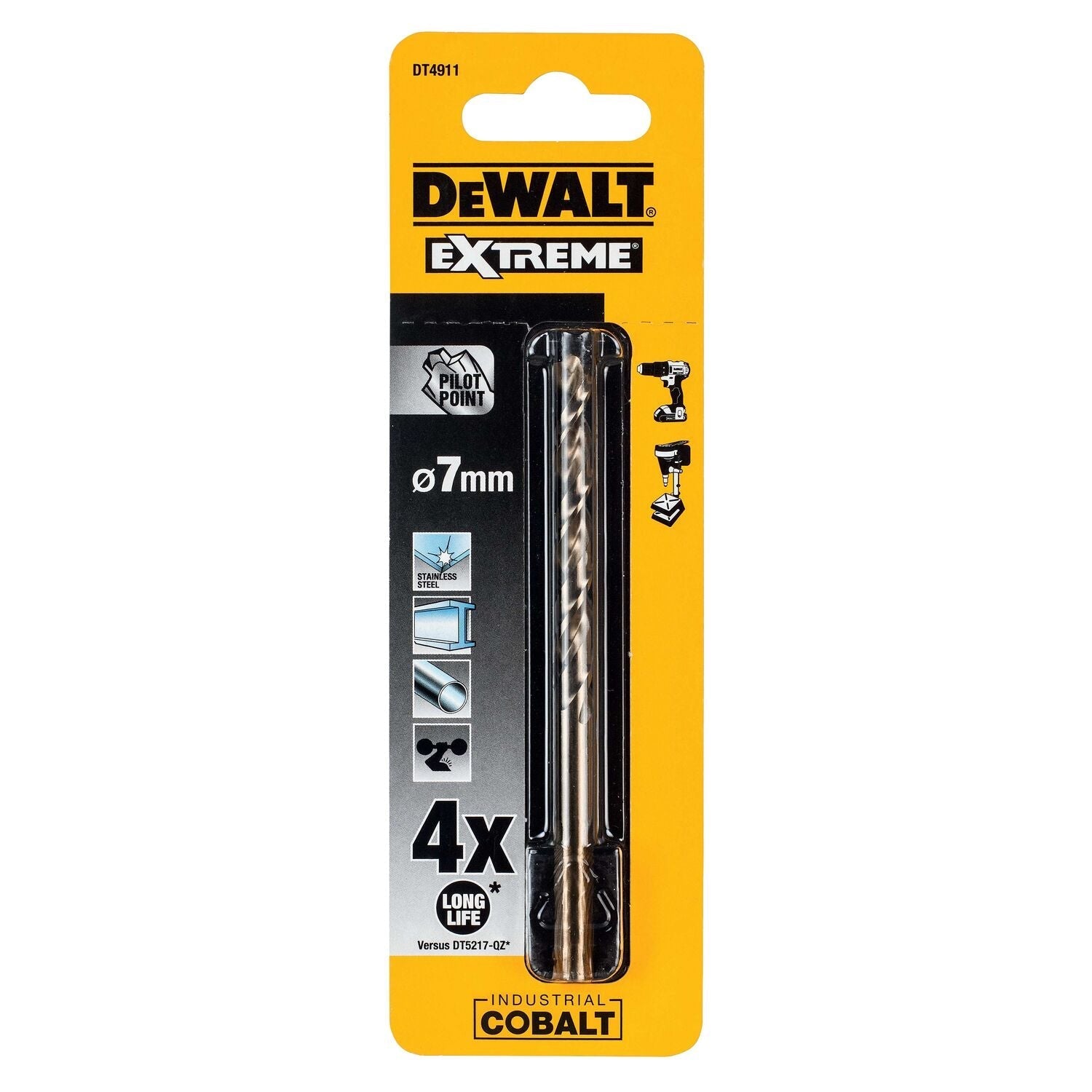 DeWALT DT4911 Industrial Cobalt Boor HSS 7.0mm afbeelding 1