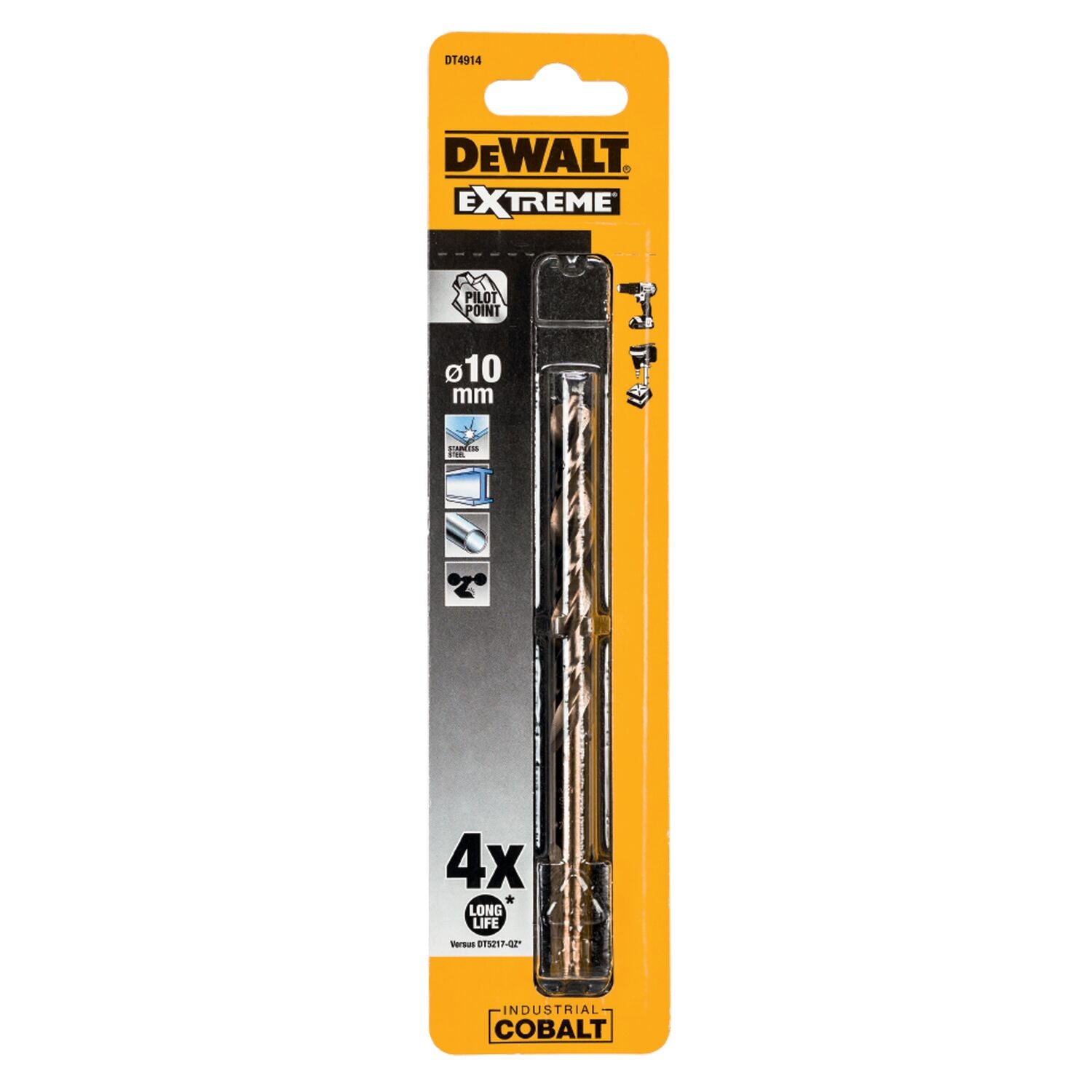 DeWALT DT4914 Industrial Cobalt Boor HSS 10.0mm afbeelding 1