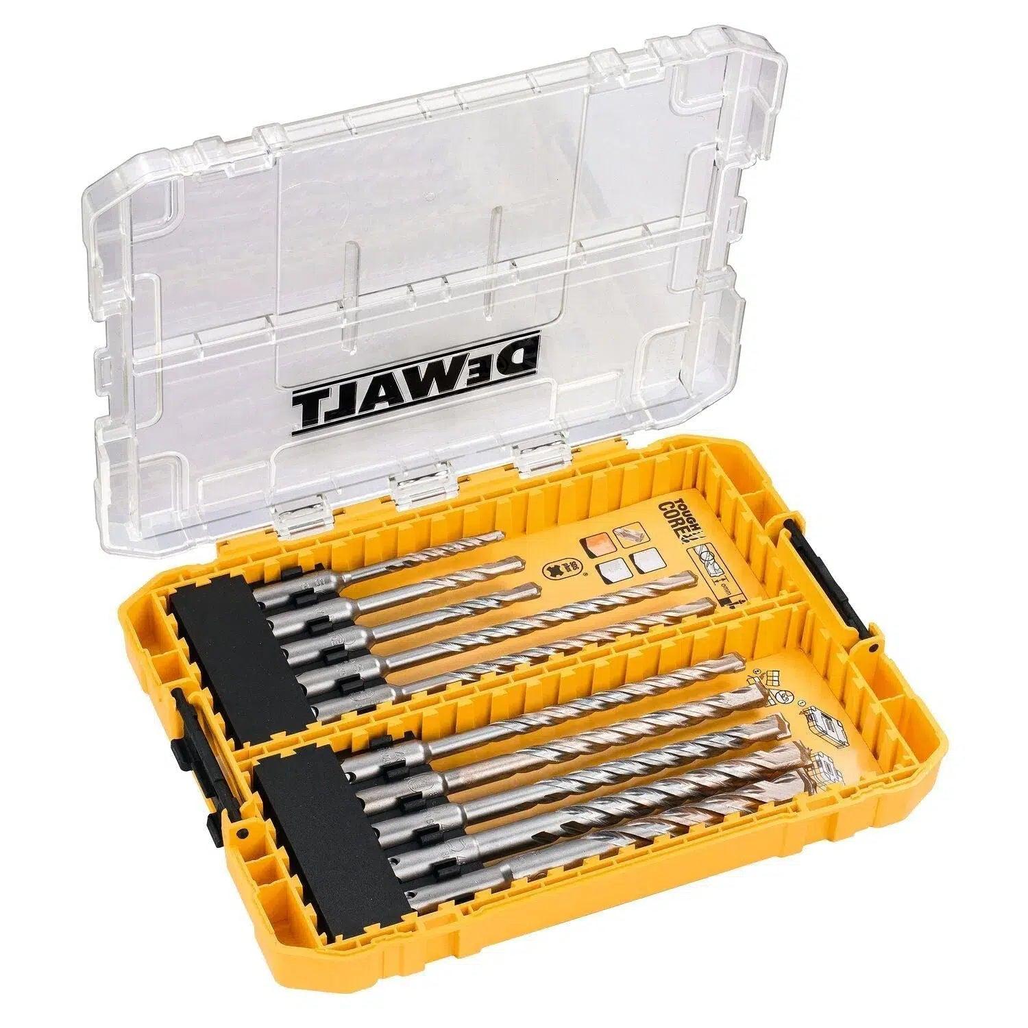 DeWALT DT70753 10-delige Borenset SDS-Plus EXTREME2 in Tough Case