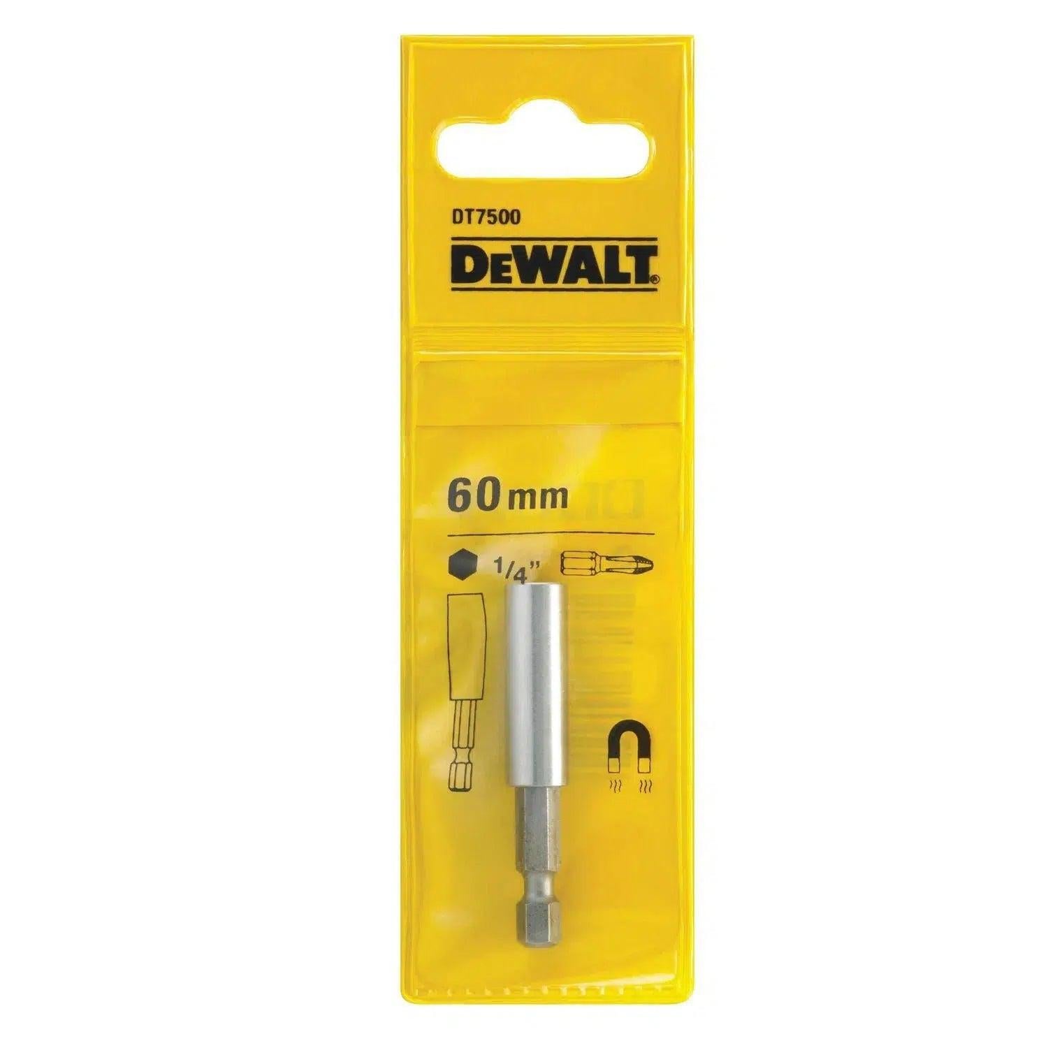 DeWALT DT7500 Magnetische Schroefbithouder 60 mm voor 25mm Schroefbits