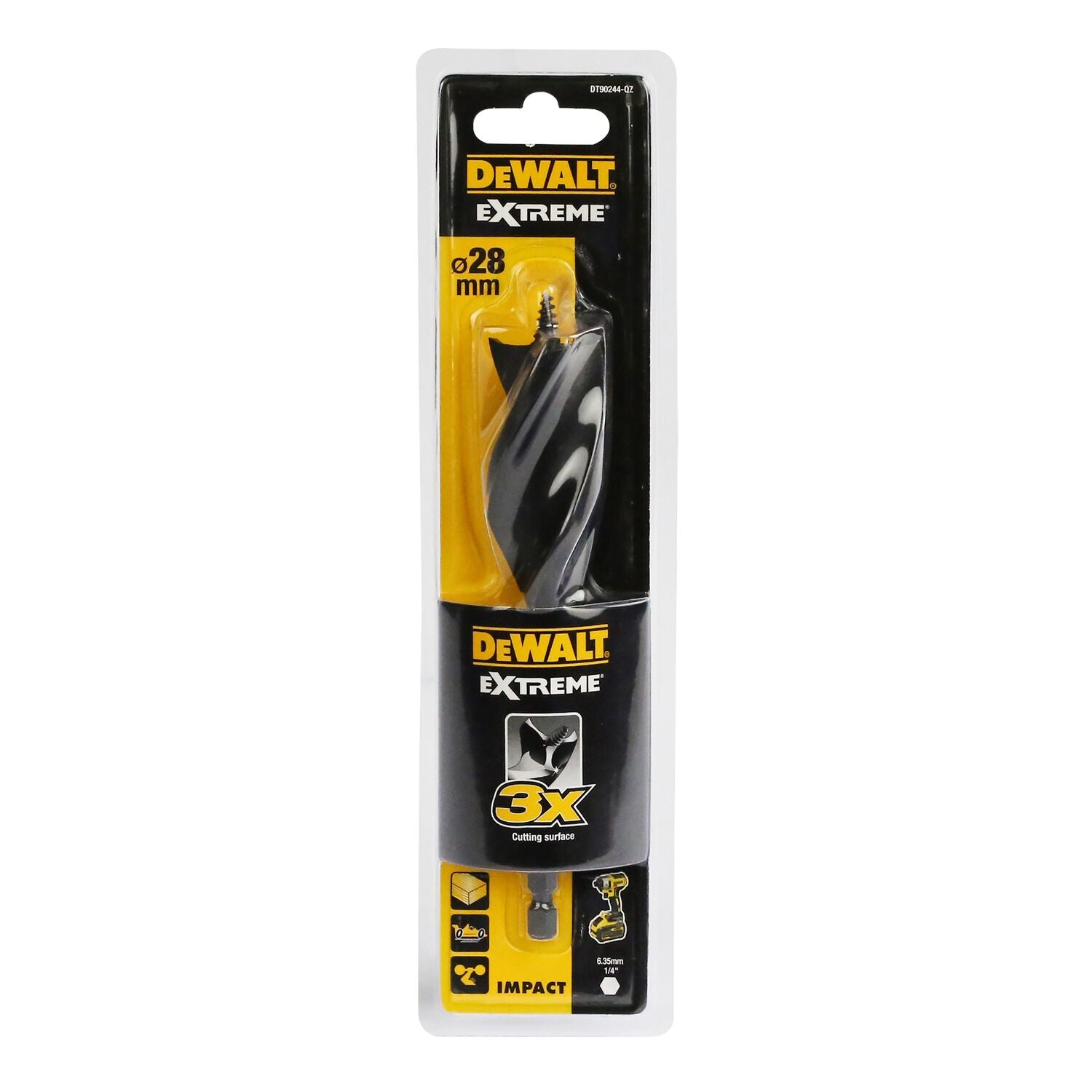 DeWALT DT90244 Speedboor tri flute EXTREME™™ 28x152mm afbeelding 1