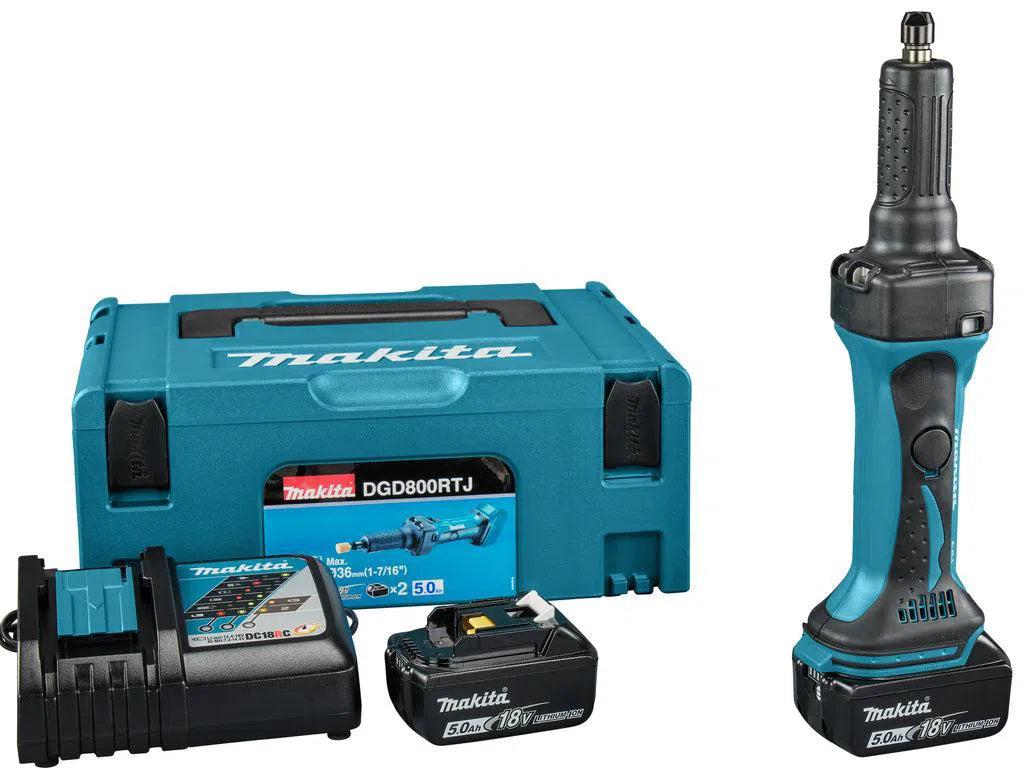 Makita DGD800RTJ Accu Rechte slijper 18V 5.0Ah in Mbox afbeelding 1