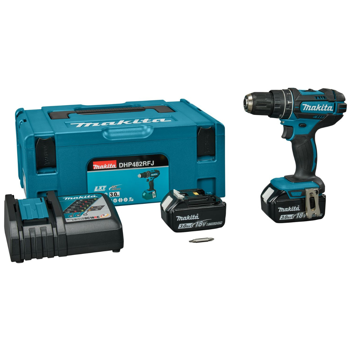 Makita DHP482RFJ Accu klop-/schroefboormachine 18V 3.0Ah in Mbox afbeelding 1