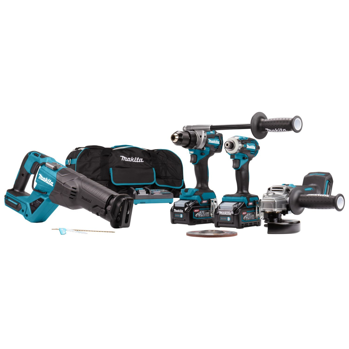 Makita DK0126G401 Accu combiset 4-delig XGT 40V Max 4.0Ah in tas afbeelding 1