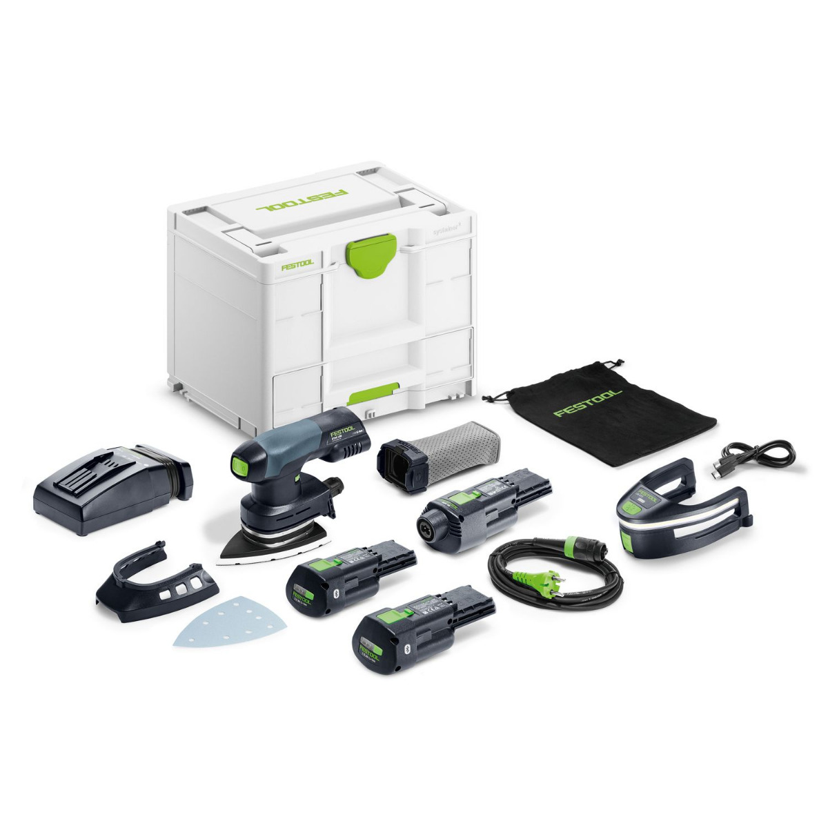 Festool DTSC 400 3,0 I-Set Accu deltaschuurmachine 18V 3.0Ah in Systainer - 578851