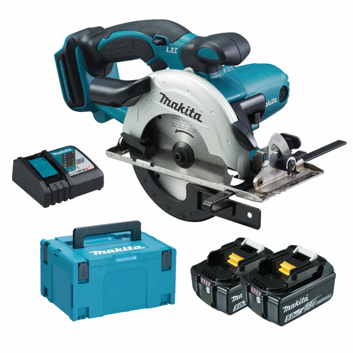 Makita DSS501RTJ Accu Compact Cirkelzaag 136mm 18V 5.0Ah in Mbox