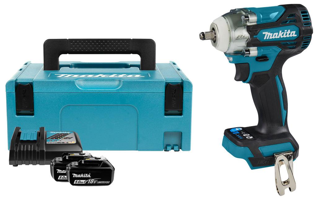 Makita DTW302RTJ Accu slagmoersleutel 300Nm 3/8" frictiering 18V 5.0Ah in Mbox afbeelding 1