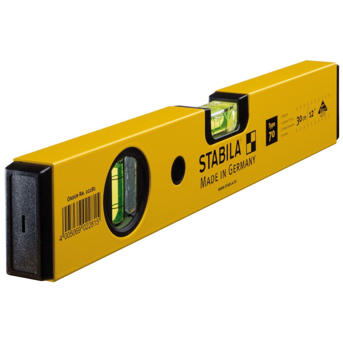 STABILA Type 70 waterpas 30cm - 02281 afbeelding