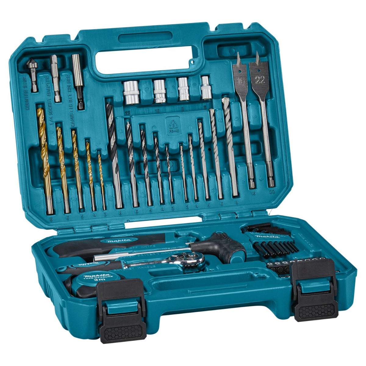 Makita E-15095 Handgereedschapset 60-delig in koffer afbeelding 1