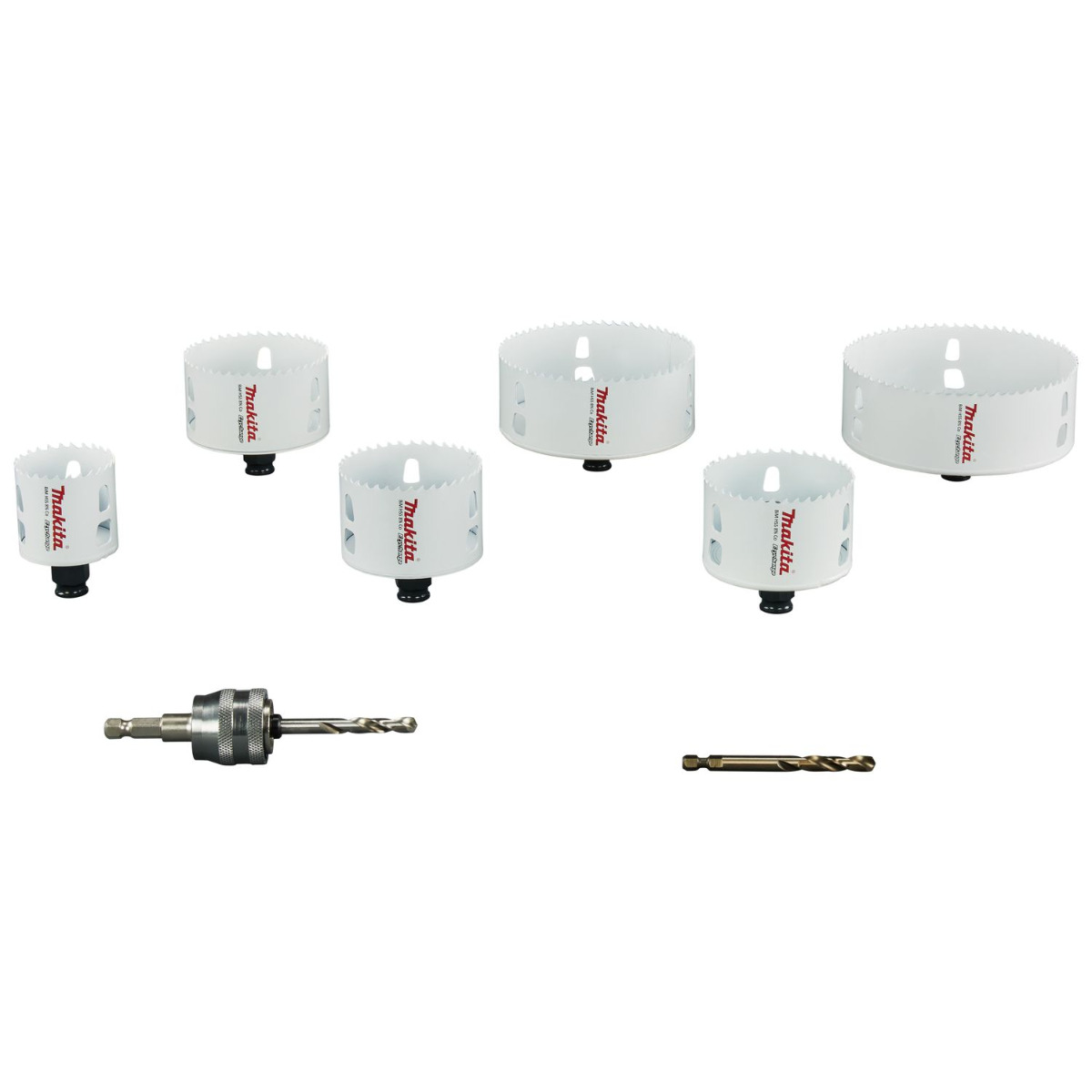 Makita E-15780 Ezychange gatzaagset 8-delig hout/metaal afbeelding 1