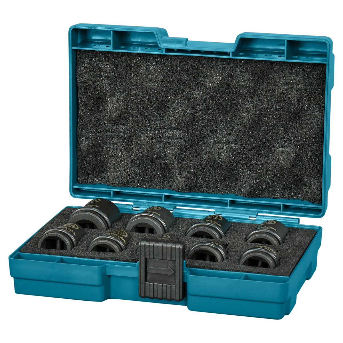 Makita E-16570 Impact Black krachtdoppenset 1/2" vierkant 9-delig afbeelding 1
