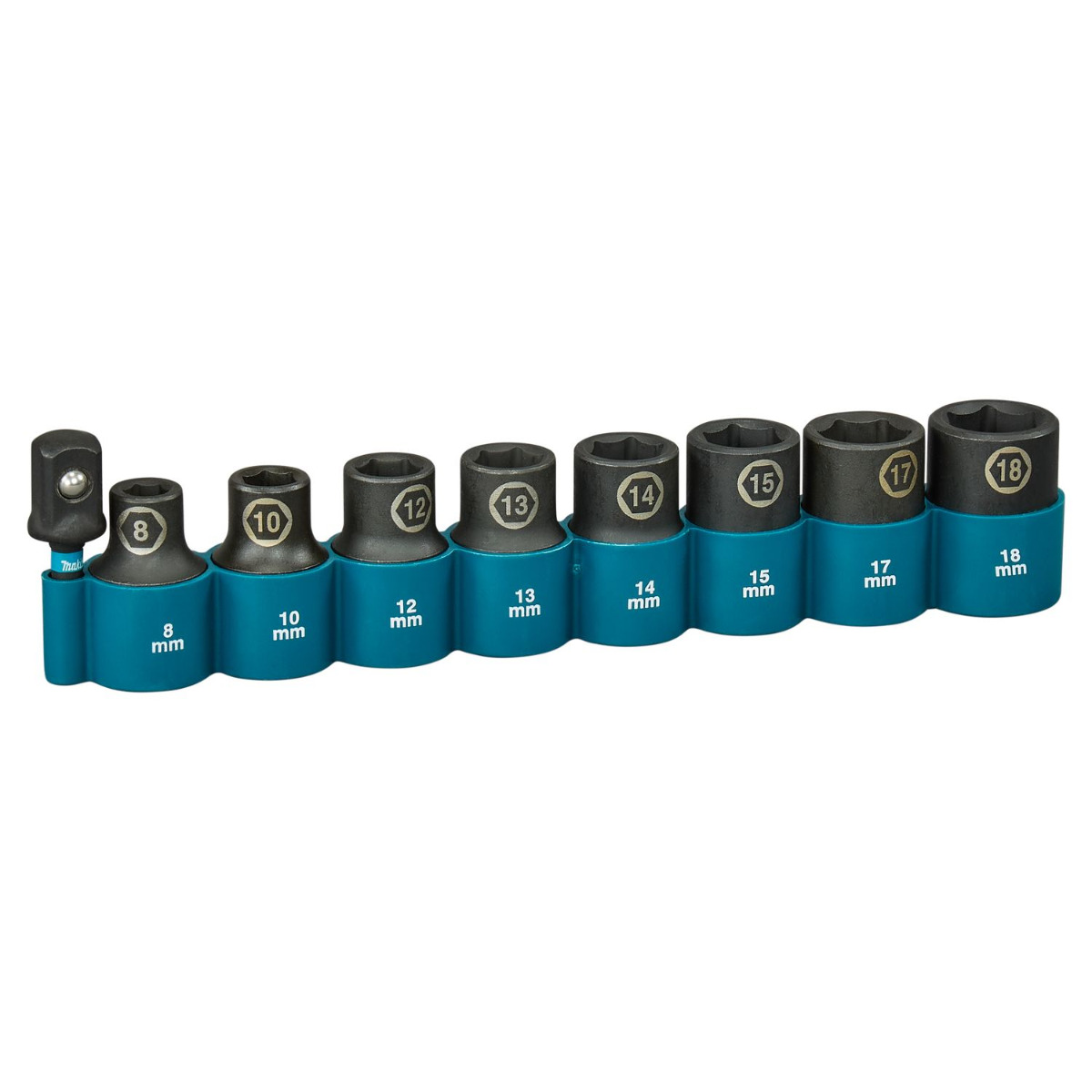 Makita E-16645 Impact Black krachtdoppenset 1/2" vierkant 9-delig afbeelding 1