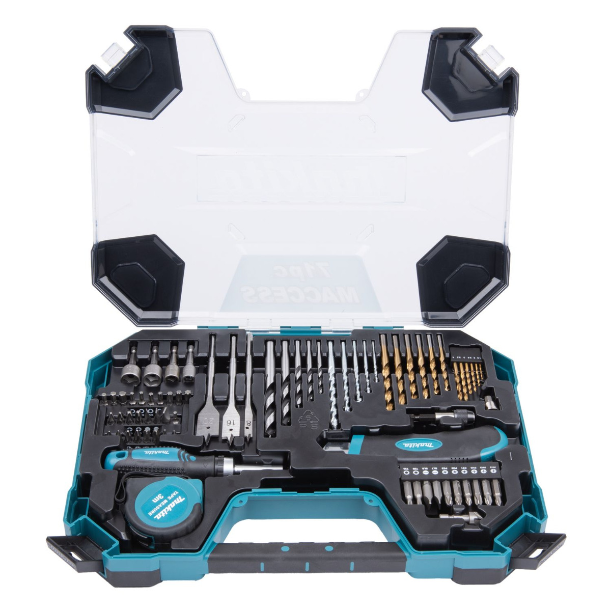 Makita E-22589 Boor- en schroefbitset 71-delig in koffer afbeelding 1