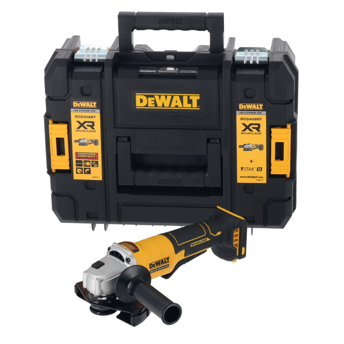 DeWALT DCG408NT Accu haakse slijper 18V XR Basic Body in TSTAK afbeelding 1