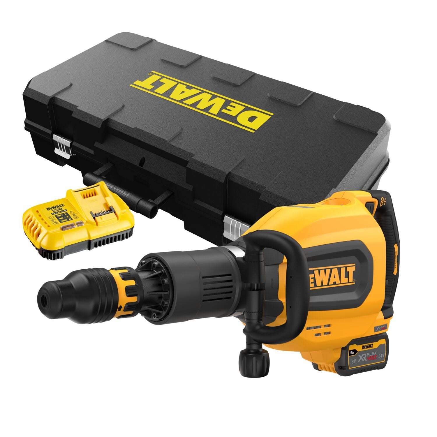 DeWALT DCH911X3 Accu Breekhamer SDS-Max 27J 54V XR FlexVolt 9.0Ah in koffer