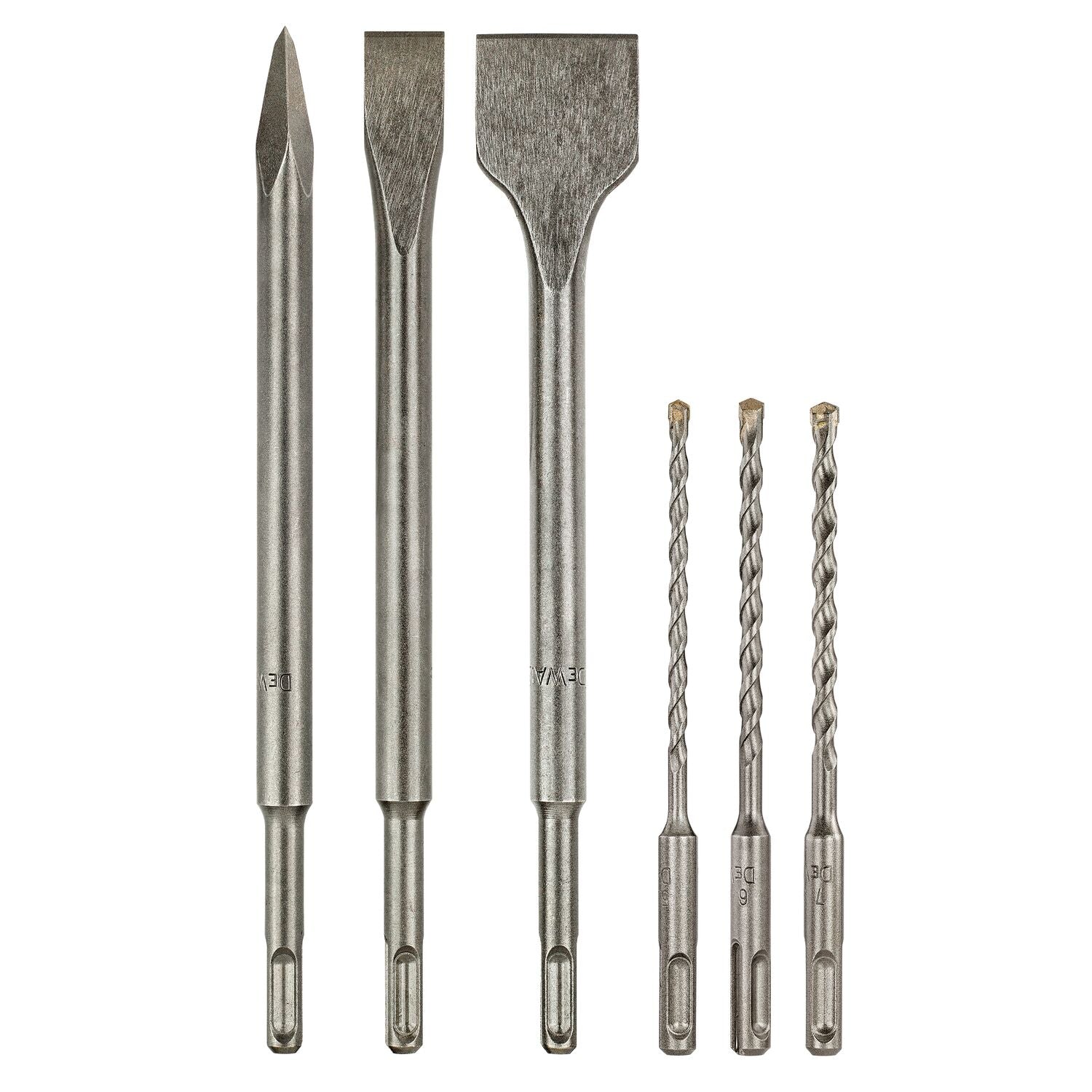 DeWALT DT60331 Boor- en Beitelset SDS-Plus 6-delig