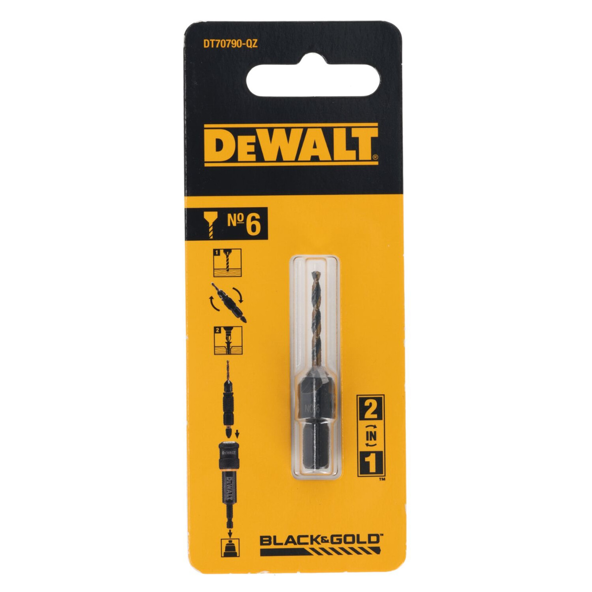 DeWALT DT70790 Reserve voorboor en verzinkboor voor FLIP & DRIVE Nr.6