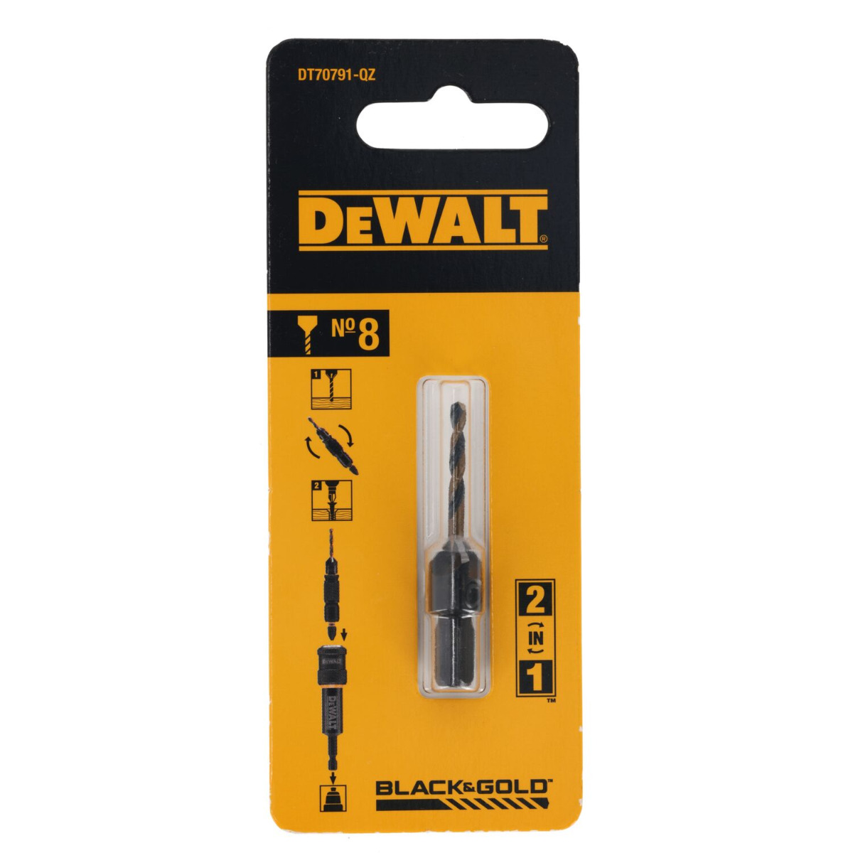 DeWALT DT70791 Reserve voorboor en verzinkboor voor FLIP & DRIVE Nr.8