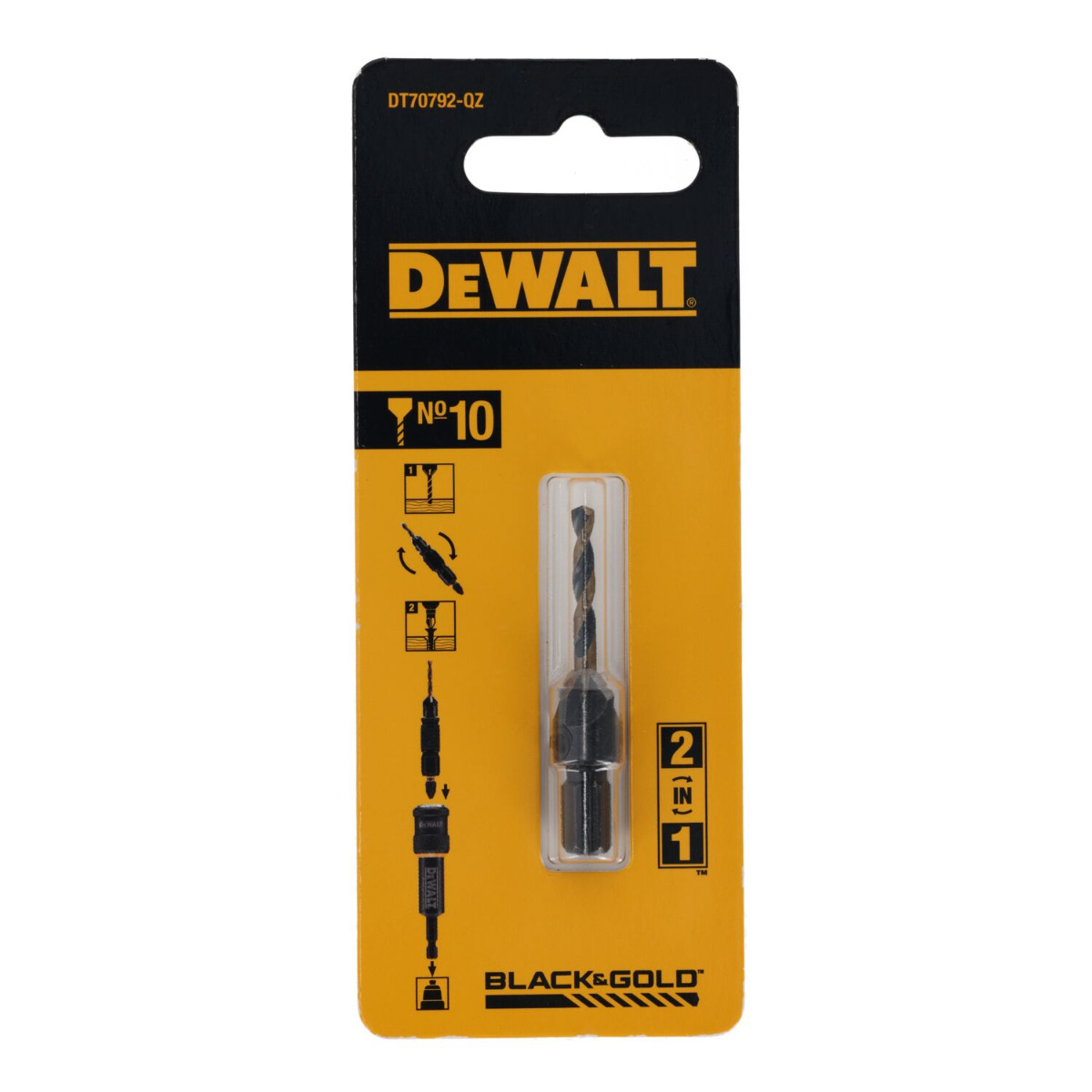 DeWALT DT70792 Reserve voorboor en verzinkboor voor FLIP & DRIVE Nr.10