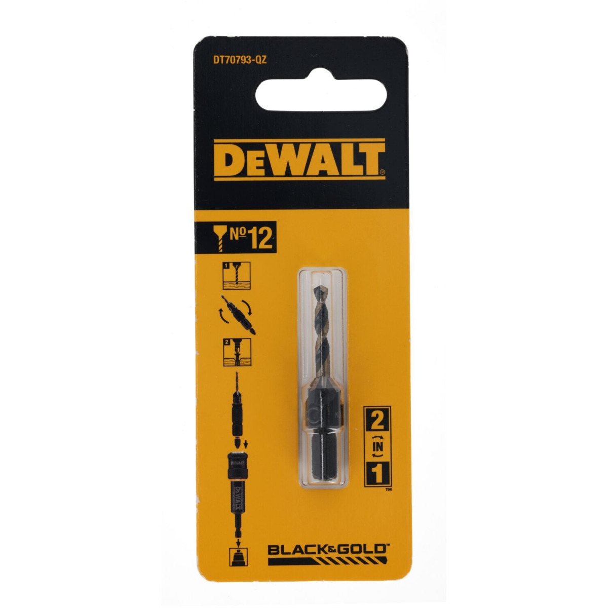 DeWALT DT70793 Reserve voorboor en verzinkboor voor FLIP & DRIVE Nr.12