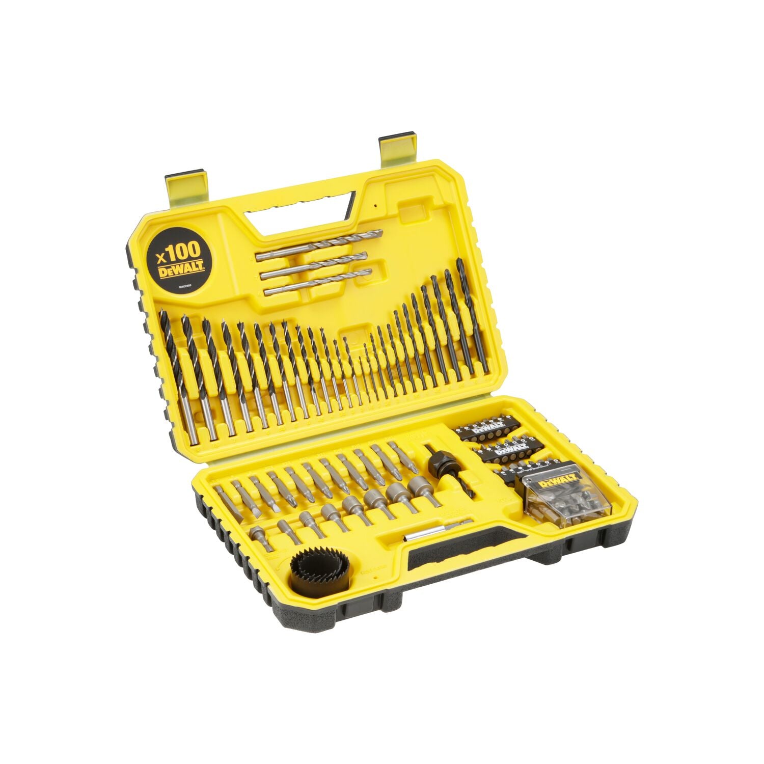 DeWALT DT71563 100-delige schroef-, gatzaag- en borenset in koffer