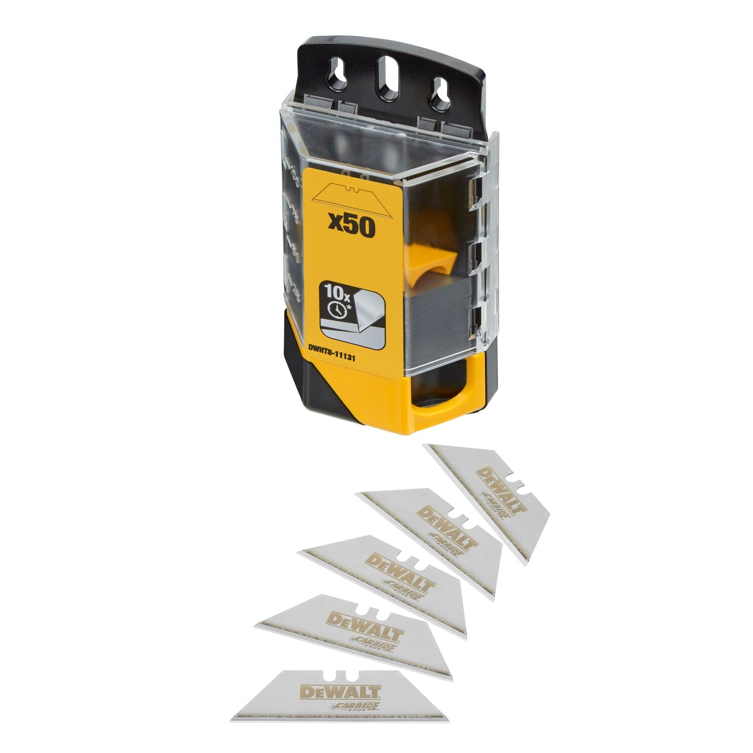 DeWALT DWHT8-11131 Carbide Trapeziumreservemesjes VE=50 afbeelding 1