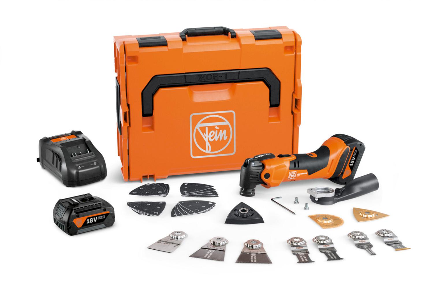 Fein Multimaster AMM 500 PLUS TOP Accu multitool + accessoires 18V AMPShare 4.0Ah in L-Boxx - 71293861000 afbeelding